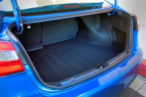 Kia Forte sedan trunk - 14.9 cubic feet